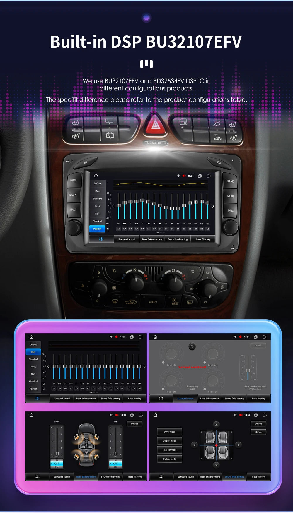 SmartDrive MB Classic 7" (Mercedes C-Class / CLK / Vito)